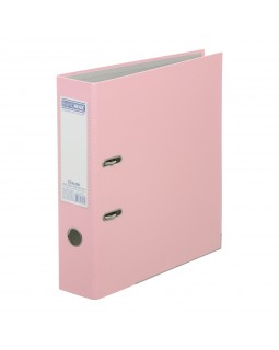 Папка-реєстратор «ETALON PASTEL» A4 одностороння збірна 70 мм рожева, TM Buromax