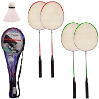 Бадмінтон: 2 ракетки по 62 см та воланчик, в асортименті, у чохлі 21х2х65 см