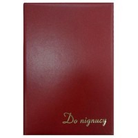 Папка вітальна Infolk-Miradur «До підпису» A4 бордова, TM Brisk