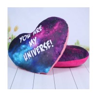 Подушка «Серце Космос» 29х30х10 см, ПП Копиця