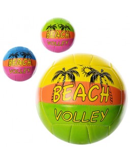 М'яч волейбольний офіційного розміру з ПВХ 2 мм, 2 шари, 18 панелей, вагою 260-280 г, в асортименті