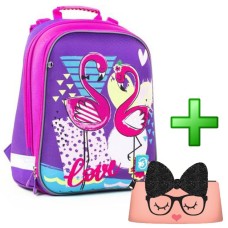 Рюкзак каркасний «Flamingo» 38х30х16 см, H -12, ТМ YES