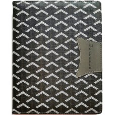 Щоденник шкільний А5 на 48 аркушів з обкладинкою зі шкірзаму, чорний, ТМ Мандарин