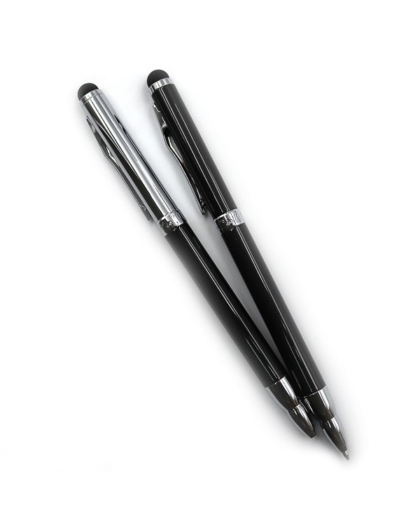 Ручка «Baixin», шариковая, металлическая. поворот+стилус, синяя, в ассортименте, TM Baixin