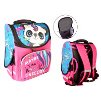 Ранець-короб «Мишка-єдиноріг», ортопедичний, 34х26х15 см, ТМ Space