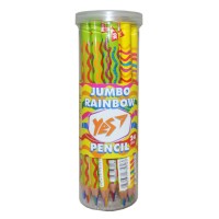 Олівець Jumbo «Rainbow», з шестиколірним грифелем, трикутний, ТМ YES