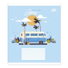 Зошит 12 арк., лінійка Brisk «Нейтральний Мікс №1» №2213