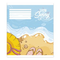 Зошит на 12 аркушів у лінію «Нейтральний Мікс №2», №2214, ТМ Brisk