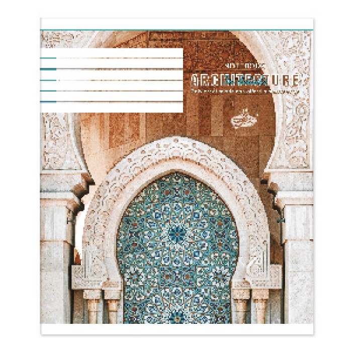 Зошит, 96 аркушів, лінія, « Нейтральний мікс», №2238, ТМ Brisk