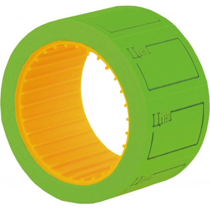 Етикетки-цінники «Ціна» 30х20 мм зелені, 200 шт, ТМ Economix