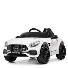 Машина р/у (2,4G), 2 мотори 20W, 1*12V5AH, MP3, USB, TF, EVA, шкіра, білий