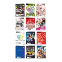 Блокнот «Патріотичний», А6, 40 аркушів, клітинка, спіраль зверху, катронна обкладинка, ТМ Апельсин