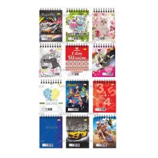 Блокнот «Патріотичний», А6, 40 аркушів, клітинка, спіраль зверху, катронна обкладинка, ТМ Апельсин