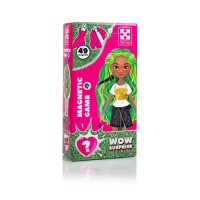 Гра настільна «Магнітна одягалка» з 43 магнітів, ляльки та сюрпризу, у коробці 14х7х27,5 см, ТМ Vladi Toys