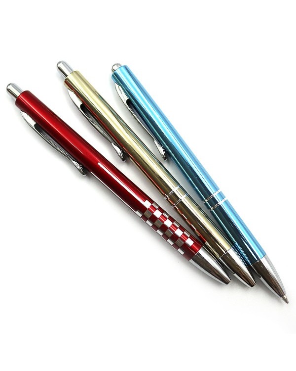 Ручка «Baixin», шариковая, автоматическая, металлическая, синяя, TM Baixin