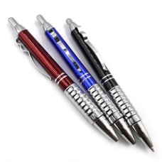 Ручка «Baixin» кулькова автоматична синя в металевому корпусі, в асортименті, TM Baixin