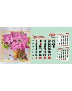 Календарь палатка опрокидываемая «Цветы»