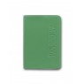 Обложка на паспорт, 100х135 мм, тиснение, скругленные углы, зеленая, экокожа, ТМ Brisk