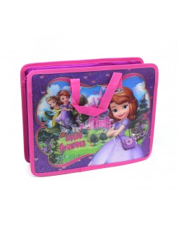 Папка-портфель «3D Маленькая принцесса» детская, А4, на молнии, 33х26, 5х8, 5 см, ТМ Leader