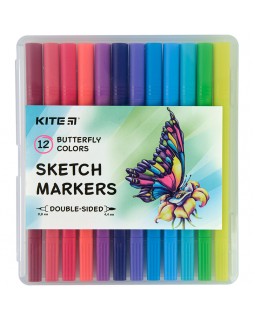 Набір скетч маркери «Butterfly»,12 кольорів