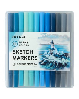 Набір скетч маркерів « Marine», 12 кольорів, пастель