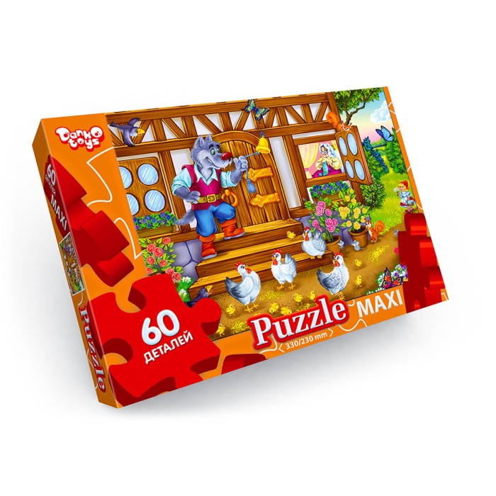 Пазли на 60 елементів максі , ТМ Данко Тойс