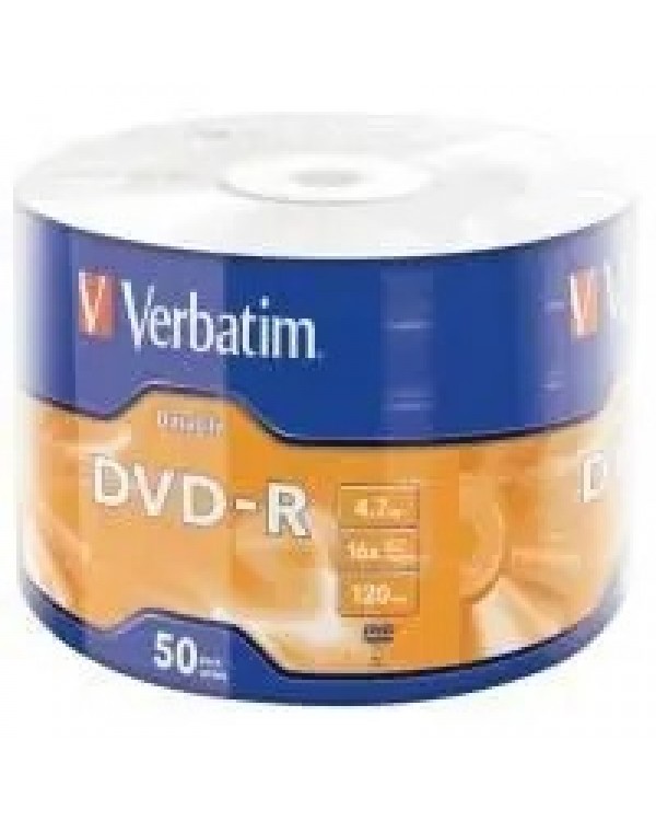 Диск VERBATIM DVD-R 4,7Gb 16x DATA LIFE Tape Wrap 50 шт 43814