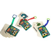 Гра настільна «Картки на кільці. Букви-тварини» з 18 карток, ТМ Vlady Toys