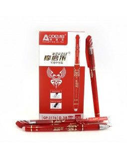 Ручка пиши - стирай, гелева, червона, 0,38 мм, голчатий наконечник, TM J.Otten