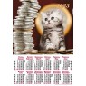 Календарь А2 «Котенок с деньгами» 2023 год