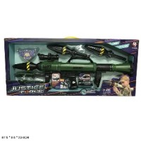 Іграшковий автомат з 3 пластиковими снарялами, у коробці 67,5х6,8х29 см