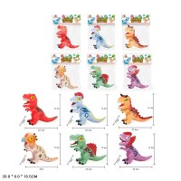 Динозавр гумовий з силіконовим наповнювачем, в асортименті, пакет 20х8х15,5 см