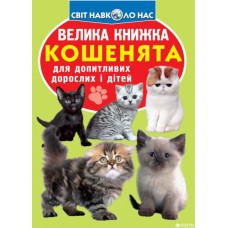 «Велика книжка. Кошенята» м'яка обкладинка, 16 сторінок, 21х29 см, ТМ Кристал Бук