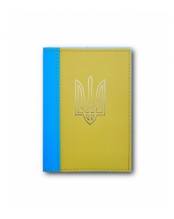 Обложка на паспорт Украины «Флаг» 195х135 мм, кожа