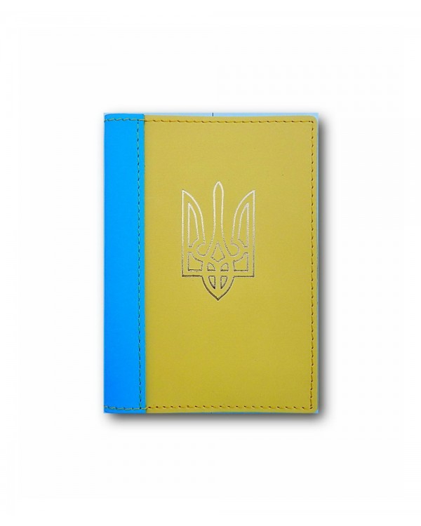Обложка на паспорт Украины «Флаг» 195х135 мм, кожа
