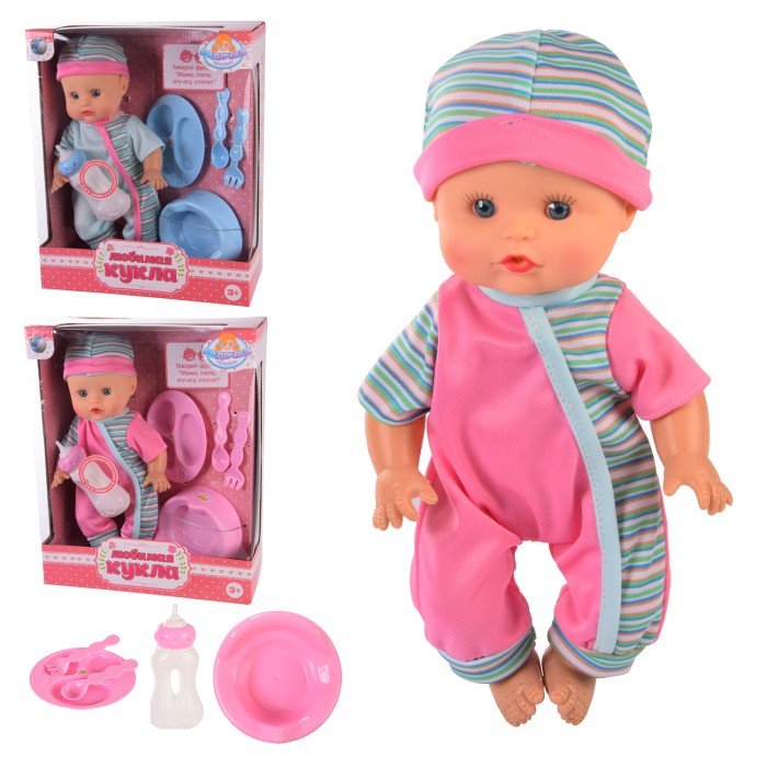 Пупс муз. «Улюблена Лялька», в асортименті, пляшечка, горщик, аксесуари, рос., коробка 26х12