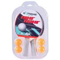 Набір для настільного тенісу: 2 ракетки та 4 м'ячики, в слюді 20х31,5х4 см