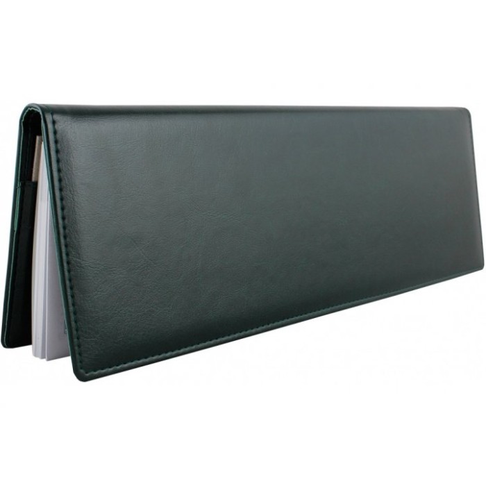 Планінг недатований «NEBRASKA», 128 аркушів, 325х102 мм, зелений, закрита пружина, ТМ Economix