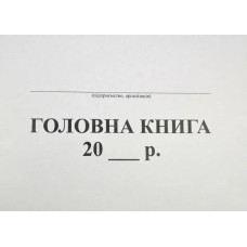 Головна книга не бюджет А4 48аркушів, офсетний папір