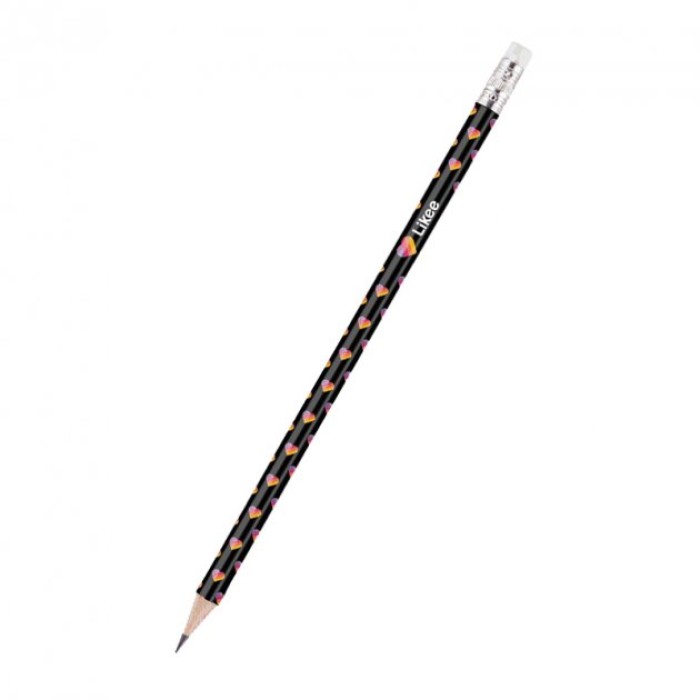 Олівець графітний «LK» з гумкою, у тубусі 36 шт., TM Kite