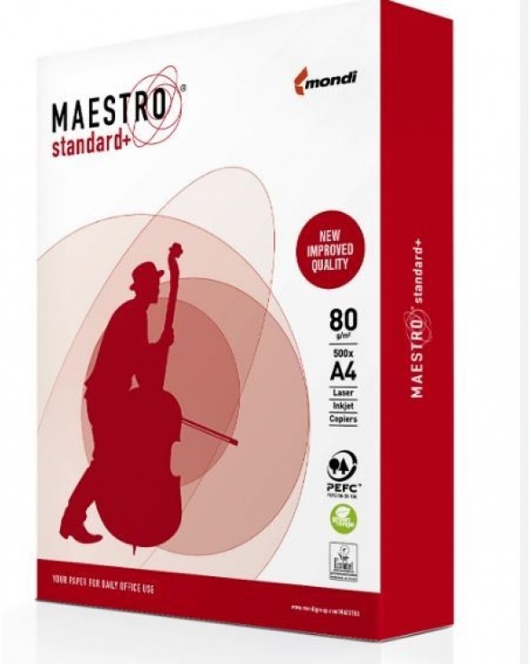 Бумага Maestro, А4, 80г/м2, класс В, 500 листов