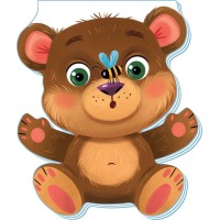 «Кумедні лапки. Ведмедик» на 10 сторінок з твердою обкладинкою 16х12,5 см, ТМ Ранок