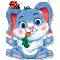 «Кумедні лапки. Зайчик» на 10 сторінок з твердою обкладинкою 16х13 см, ТМ Ранок