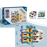 Гараж 3-поверховий з ліфтом та 3 машинками, у коробці 53х27,5х9,5 см