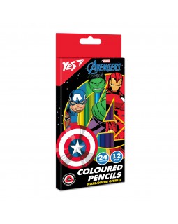 Олівці «Marvel.Avengers», 12 кольорів, ТМ YES