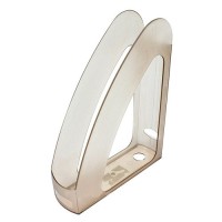 Лоток «Веселка» вертикальний пластиковий з передньою стінкой димчатий, 300х230х80 мм, Арніка