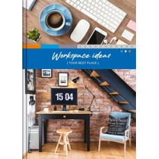 Канцелярська книга «WORKSPACE IDEAS», 96 арк., клітинка, скоба, ламін. обкл., офсет, з розд., асорті