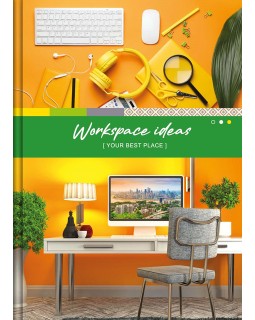 Канцелярська книга «WORKSPACE IDEAS», 192 арк., клітинка, скоба, ламін. обкл, офсет, з роздільниками