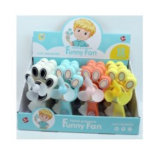 Вентилятор механічний «Лапа» 18 см в асортименті, у дисплеї 35х18,5х19,5 см