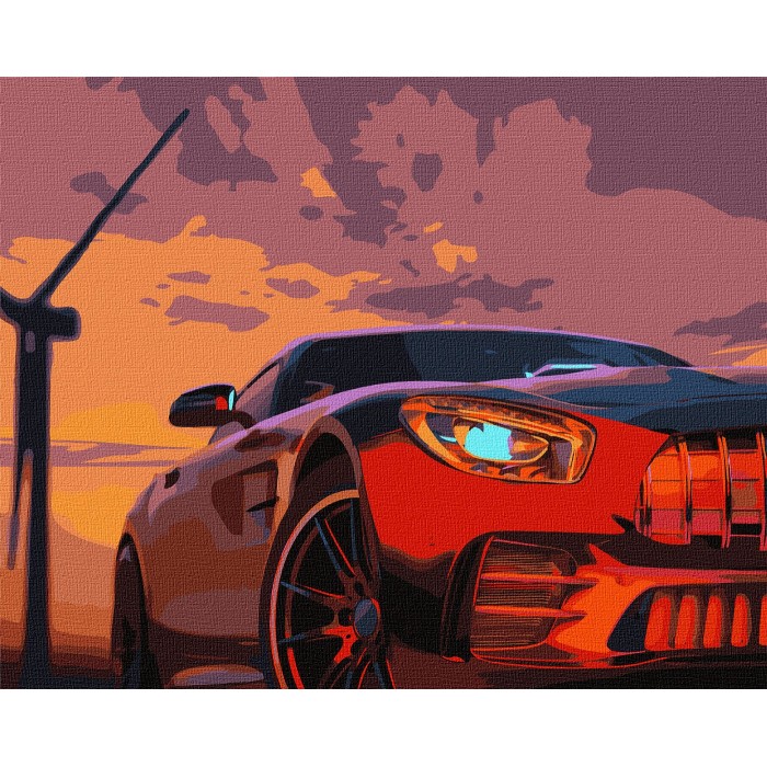 Набір для розпису по номерах «Сталева міць», 40х50 см